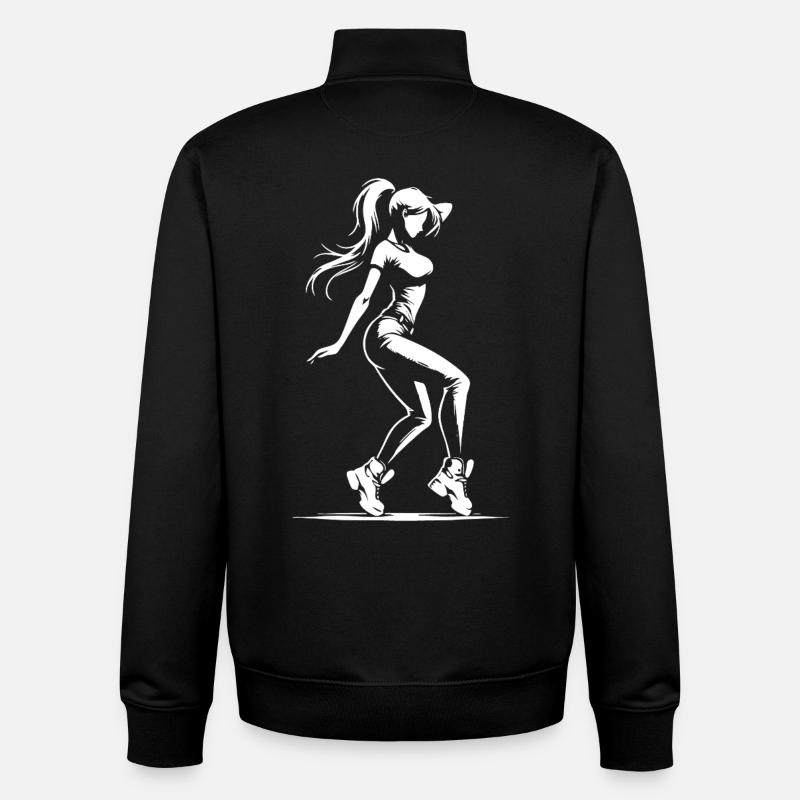 Street Dance Dancer – Cool Design - Unisex Organic Zip Sweatshirt by Stanley/Stella - black