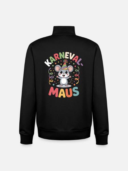 Carnival Mouse Cologne Carnival Mouse - Unisex Organic Zip Sweatshirt by Stanley/Stella - black
