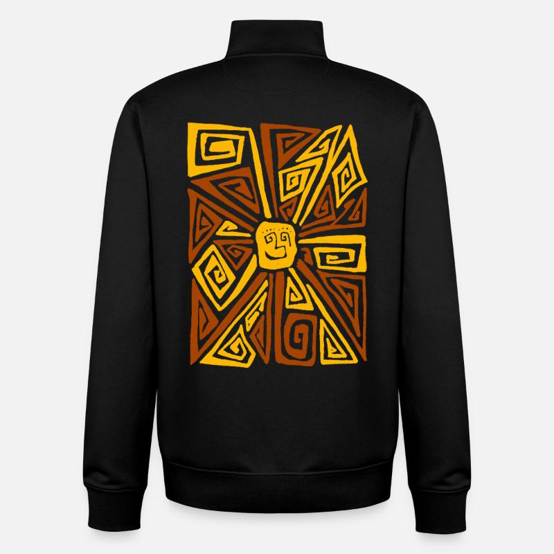 FREMDE SONNE - Unisex Organic Zip Sweatshirt von Stanley/Stella - Schwarz