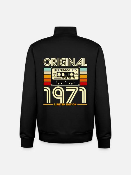 Original 1971 Édition Limitée - Sweat zippé unisexe en coton bio Stanley/Stella - noir
