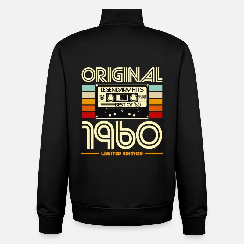 Original 1960 Limited Edition - Unisex Organic Zip Sweatshirt by Stanley/Stella - black