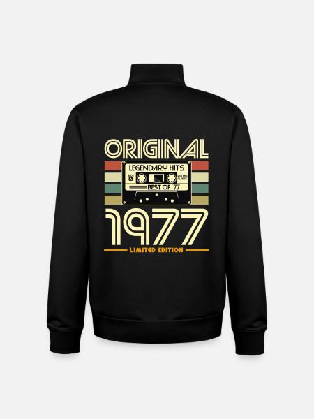 Original 1977 Limited Edition - Unisex Organic Zip Sweatshirt by Stanley/Stella - black