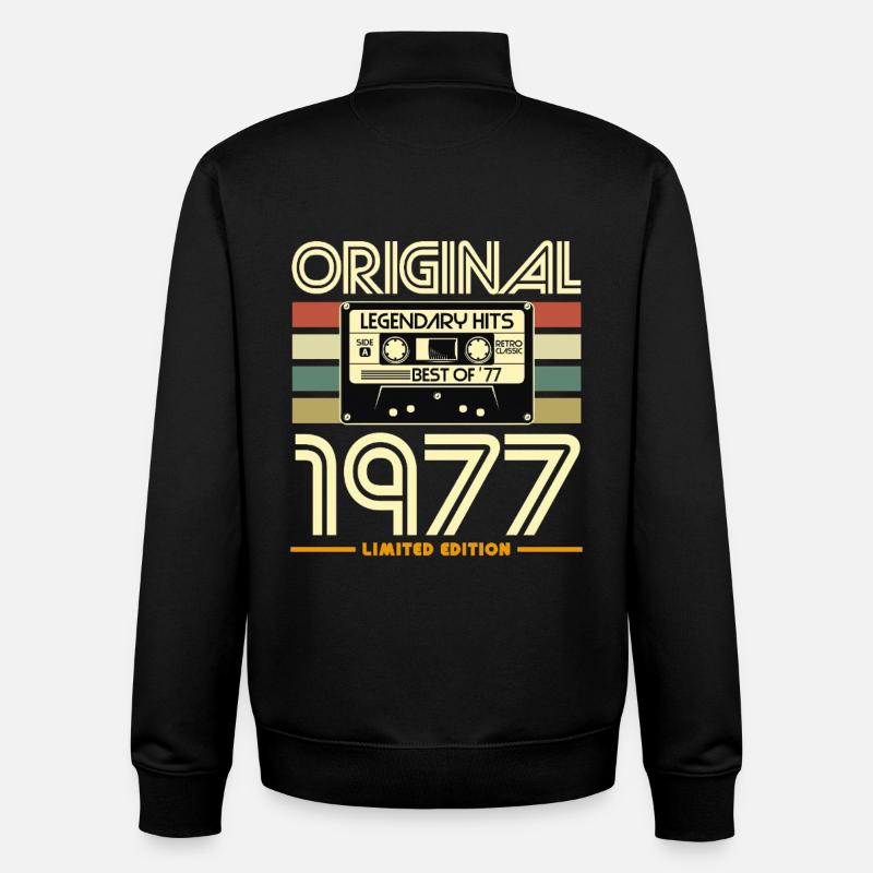 Original 1977 Limited Edition - Unisex Organic Zip Sweatshirt by Stanley/Stella - black
