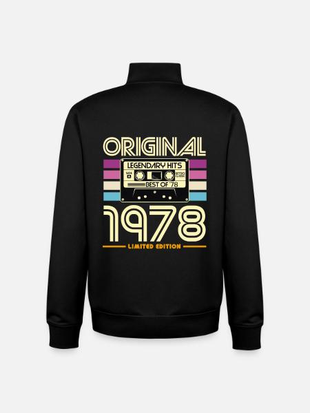 Original 1978 Limited Edition - Unisex Organic Zip Sweatshirt by Stanley/Stella - black
