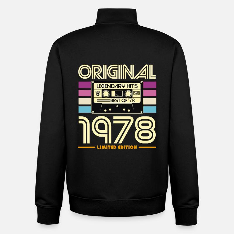 Originale limitierte Edition von 1978 - Unisex Organic Zip Sweatshirt von Stanley/Stella - Schwarz