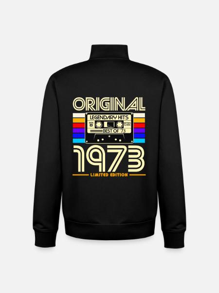 Originale Retro-Kassette von 1973 - Unisex Organic Zip Sweatshirt von Stanley/Stella - Schwarz