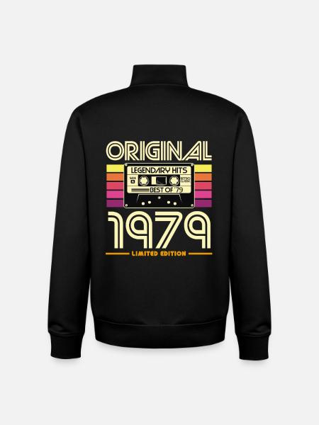Original 1979 Cassette Retro - Unisex Organic Zip Sweatshirt by Stanley/Stella - black