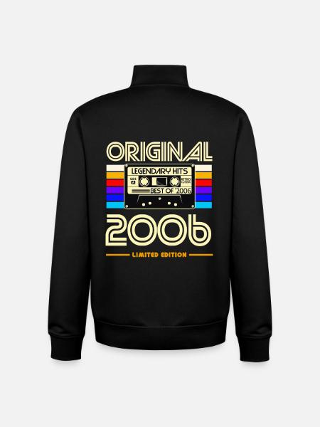 Original 2006 Retro Cassette - Unisex Organic Zip Sweatshirt by Stanley/Stella - black