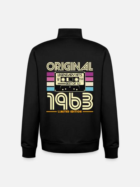 Limitierte Kassette von 1963 - Unisex Organic Zip Sweatshirt von Stanley/Stella - Schwarz