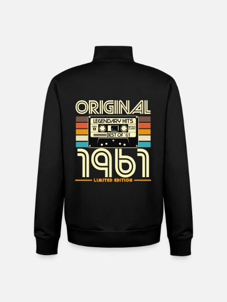 Original 1961 Cassette Retro Edition - Unisex Organic Zip Sweatshirt by Stanley/Stella - black