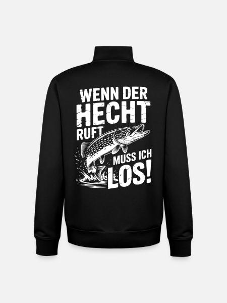 Der Hecht ruft! - Unisex Organic Zip Sweatshirt von Stanley/Stella - Schwarz