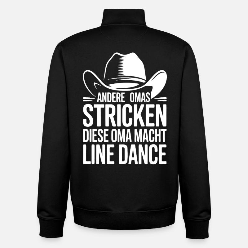 Omas Line Dance - Unisex Organic Zip Sweatshirt von Stanley/Stella - Schwarz