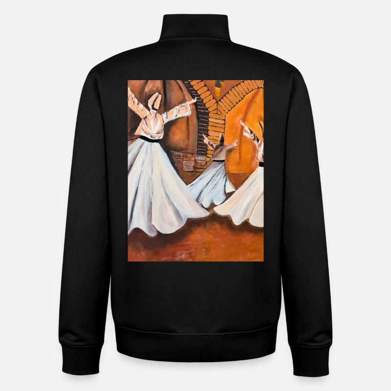 Sema - The Mystical Light Dance - Unisex Organic Zip Sweatshirt by Stanley/Stella - black