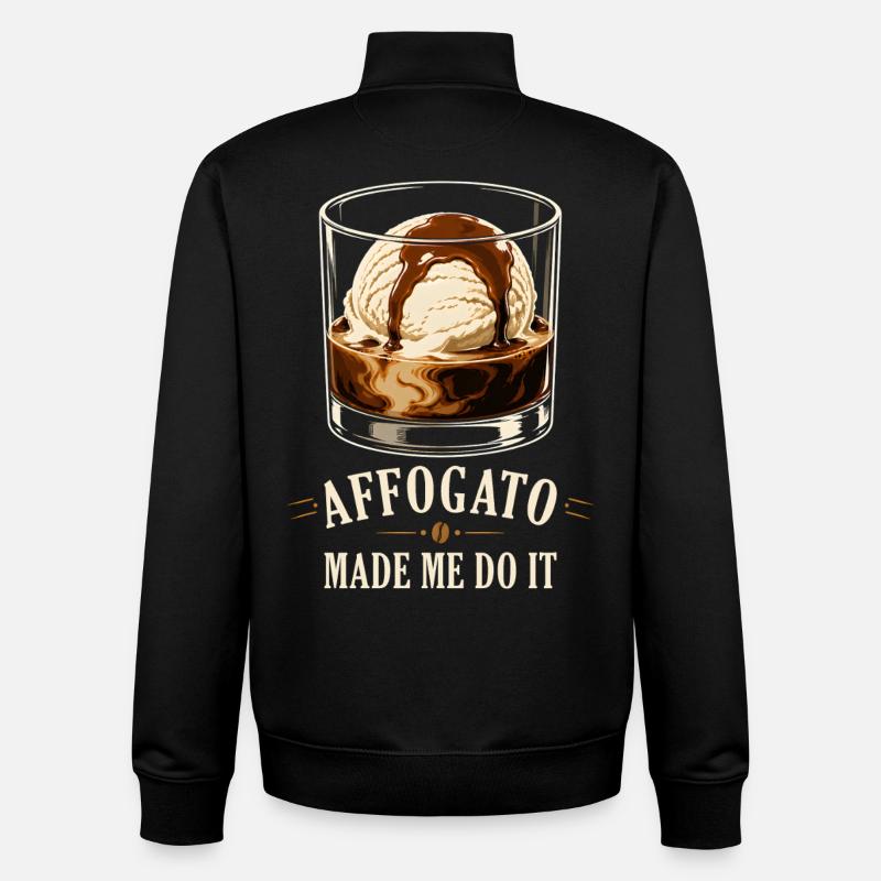 Affogato Made Me Do It - Unisex Organic Zip Sweatshirt von Stanley/Stella - Schwarz