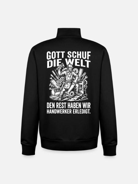 Stolzer Handwerker Beruf Geschenk Handwerk - Unisex Organic Zip Sweatshirt von Stanley/Stella - Schwarz