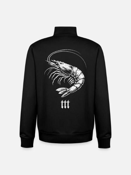 TTT Shrimp - Unisex Organic Zip Sweatshirt by Stanley/Stella - black