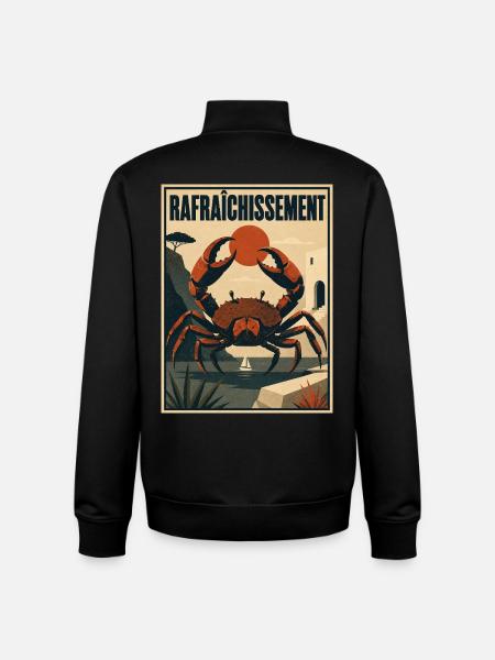 Mediterranean Crab - Unisex Organic Zip Sweatshirt von Stanley/Stella - Schwarz