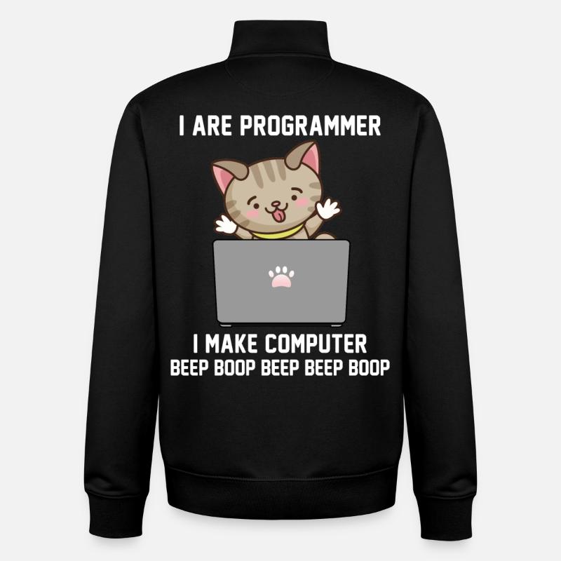 Programmer - Unisex Organic Zip Sweatshirt by Stanley/Stella - black