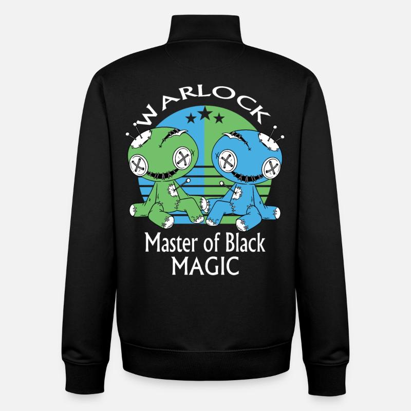 Warlock, Voodoo Doll - Unisex Organic Zip Sweatshirt by Stanley/Stella - black