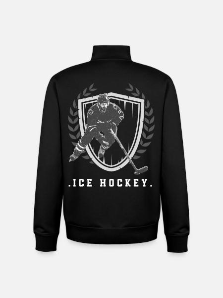 Eishockey - Unisex Organic Zip Sweatshirt by Stanley/Stella - black