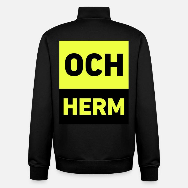 Och herm - Unisex Organic Zip Sweatshirt von Stanley/Stella - Schwarz