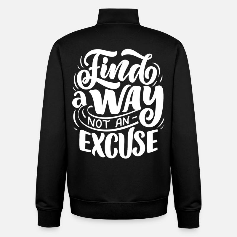 Find a way - Unisex Organic Zip Sweatshirt von Stanley/Stella - Schwarz