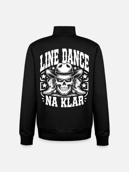 Line Dance Skull Cowboy - Unisex Organic Zip Sweatshirt by Stanley/Stella - black