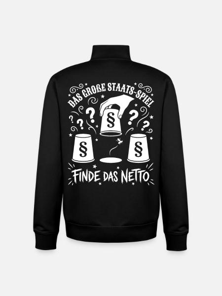 The Great State Game - Unisex Organic Zip Sweatshirt by Stanley/Stella - black