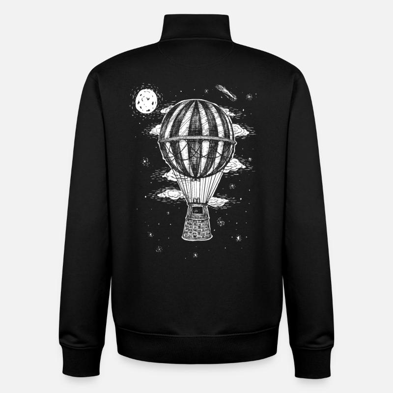 Baloon - Sweat zippé unisexe en coton bio Stanley/Stella - noir