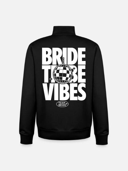 Bride Tribe Vibes Team Bride - Unisex Organic Zip Sweatshirt by Stanley/Stella - black