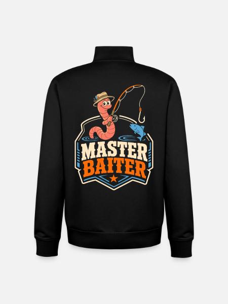 Master Baiter Angel-Wortspiel - Unisex Organic Zip Sweatshirt von Stanley/Stella - Schwarz