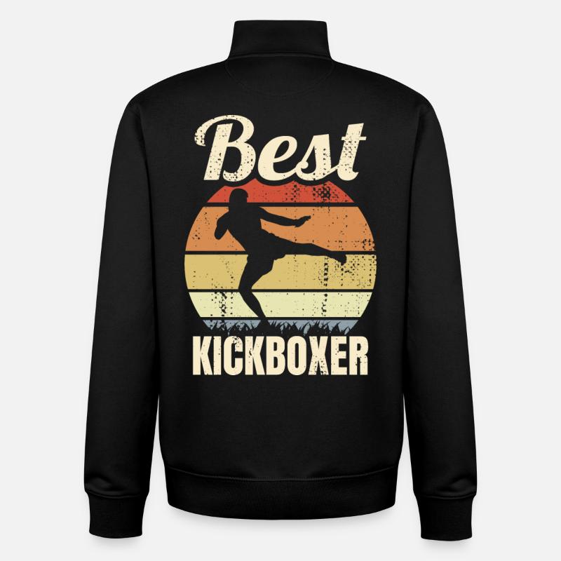 Best Kickboxer - Unisex Organic Zip Sweatshirt von Stanley/Stella - Schwarz