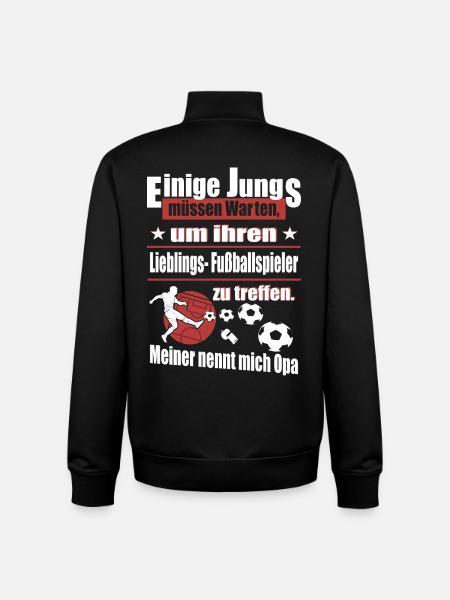 Football Papi - Sweat zippé unisexe en coton bio Stanley/Stella - noir