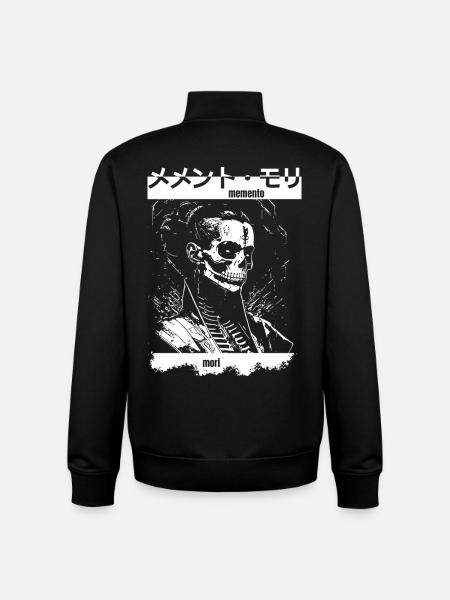 Memento Mori Skeleton - Unisex Organic Zip Sweatshirt by Stanley/Stella - black