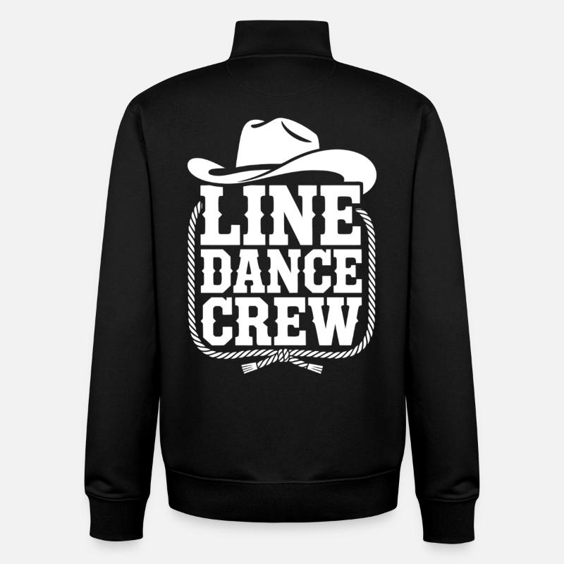 Line Dance Crew Western Logo - Unisex Organic Zip Sweatshirt von Stanley/Stella - Schwarz