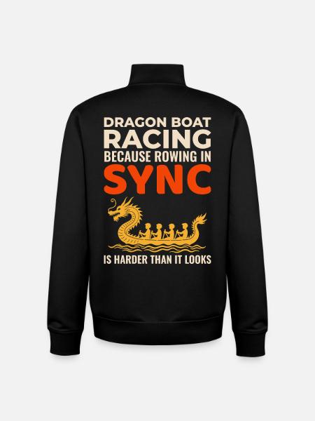 Drachenbootrennen Teamgeist - Unisex Organic Zip Sweatshirt von Stanley/Stella - Schwarz