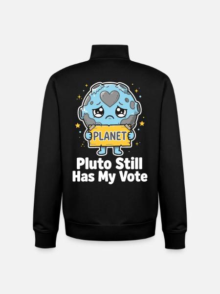 Pluto Still Has My Vote - Unisex Organic Zip Sweatshirt by Stanley/Stella - black