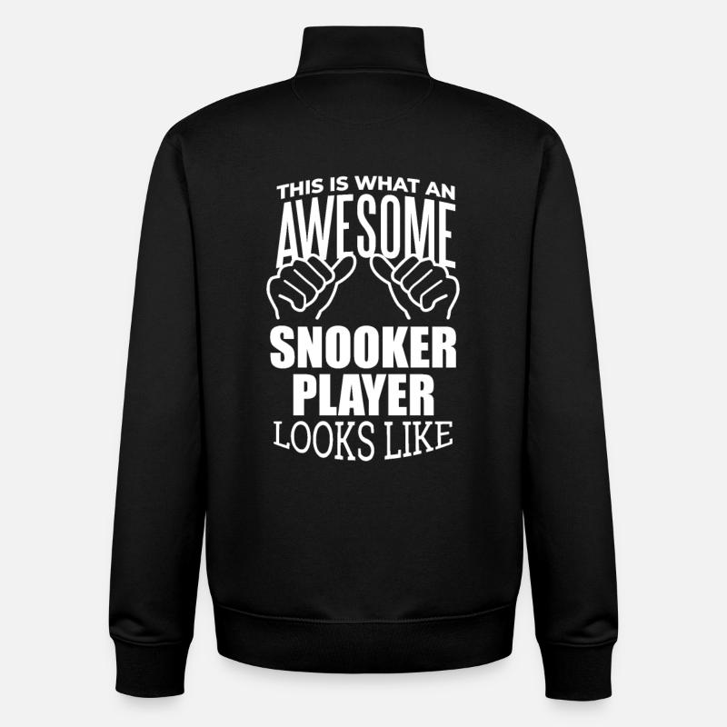 Snooker - Unisex Organic Zip Sweatshirt von Stanley/Stella - Schwarz