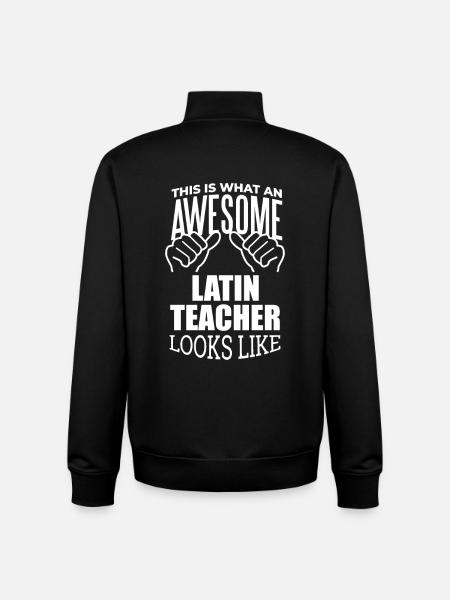 Latein, Latein, Latein, Lat - Unisex Organic Zip Sweatshirt von Stanley/Stella - Schwarz