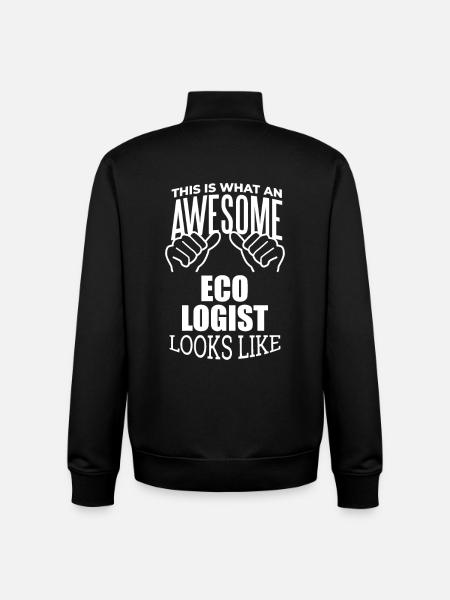 Ecology Ecology Ecology - Unisex Organic Zip Sweatshirt by Stanley/Stella - black