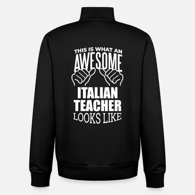 Italienisch - Unisex Organic Zip Sweatshirt von Stanley/Stella - Schwarz