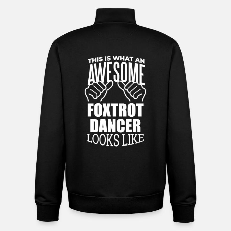 Fox-trot - Sweat zippé unisexe en coton bio Stanley/Stella - noir