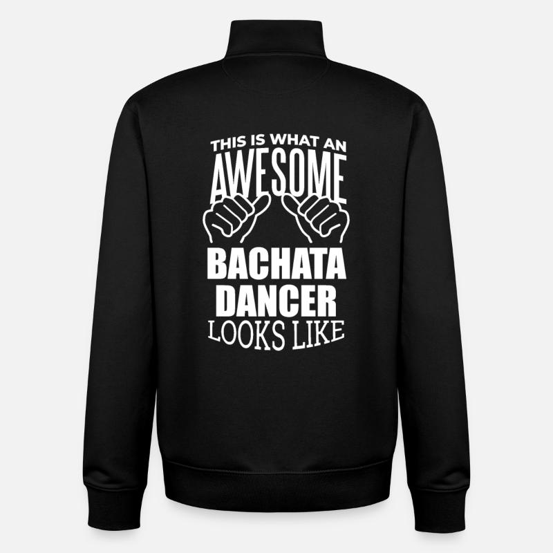 Bachata - Unisex Organic Zip Sweatshirt von Stanley/Stella - Schwarz