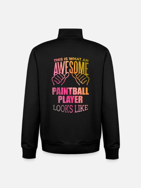 Paintball Paintball Paintball - Unisex Organic Zip Sweatshirt by Stanley/Stella - black