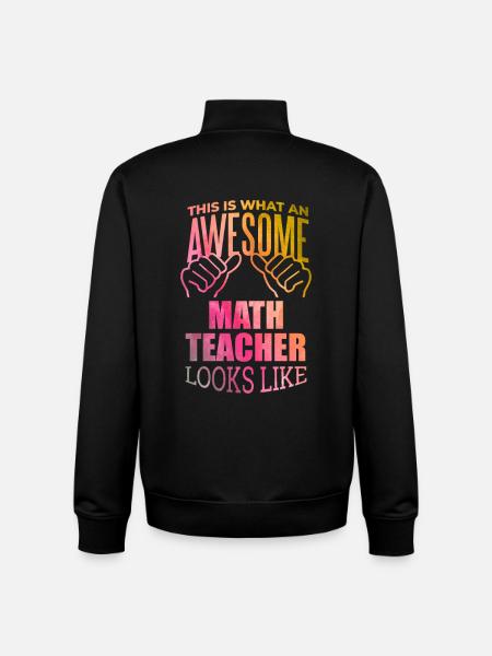 mathématiques - Sweat zippé unisexe en coton bio Stanley/Stella - noir