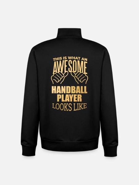 handball - Sweat zippé unisexe en coton bio Stanley/Stella - noir