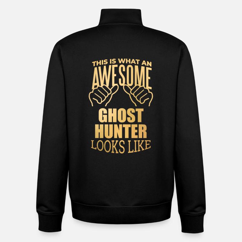 Ghost Hunter - Unisex Organic Zip Sweatshirt by Stanley/Stella - black