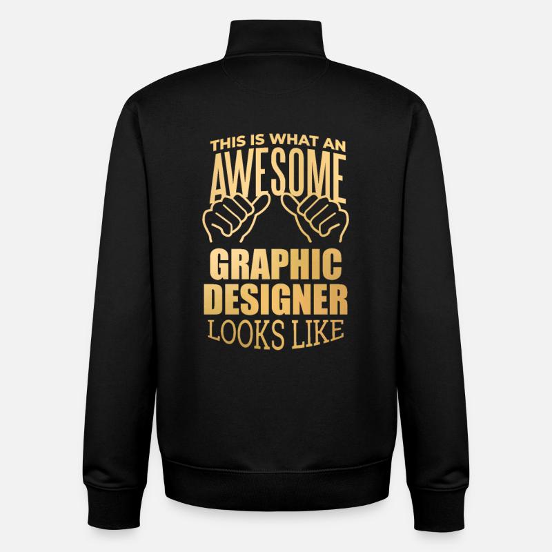 Grafiker - Unisex Organic Zip Sweatshirt von Stanley/Stella - Schwarz