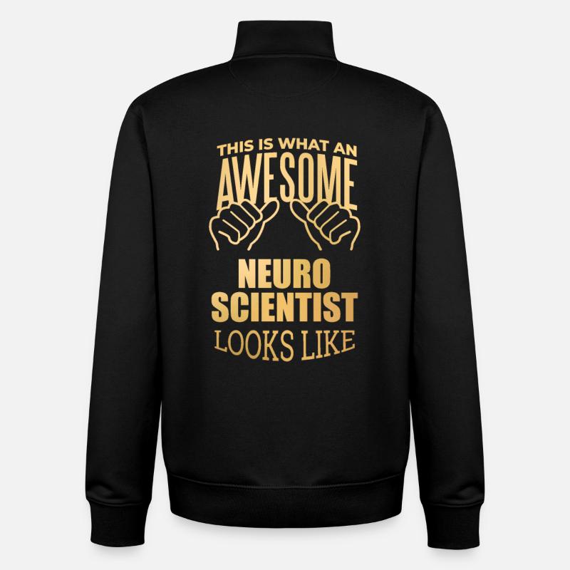 Neurowissenschaften - Unisex Organic Zip Sweatshirt von Stanley/Stella - Schwarz