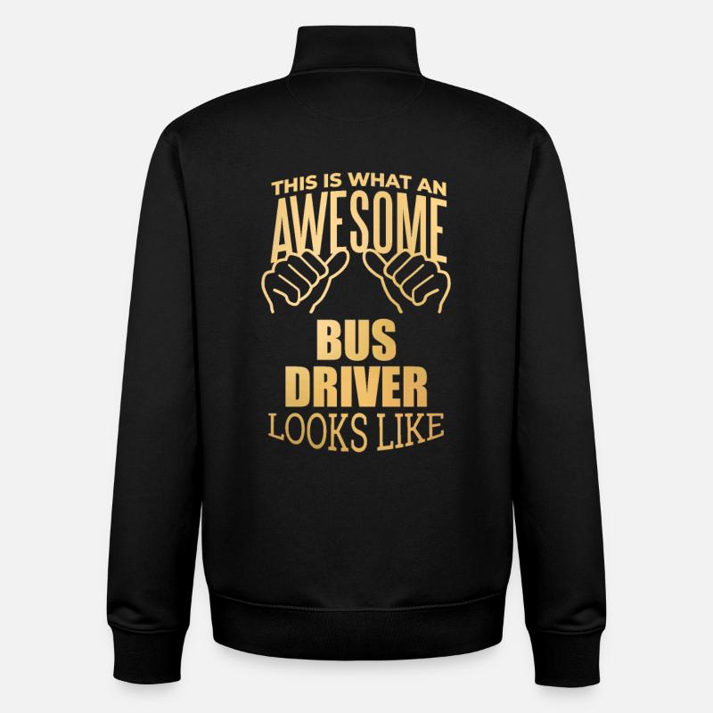 Busfahrer - Unisex Organic Zip Sweatshirt von Stanley/Stella - Schwarz